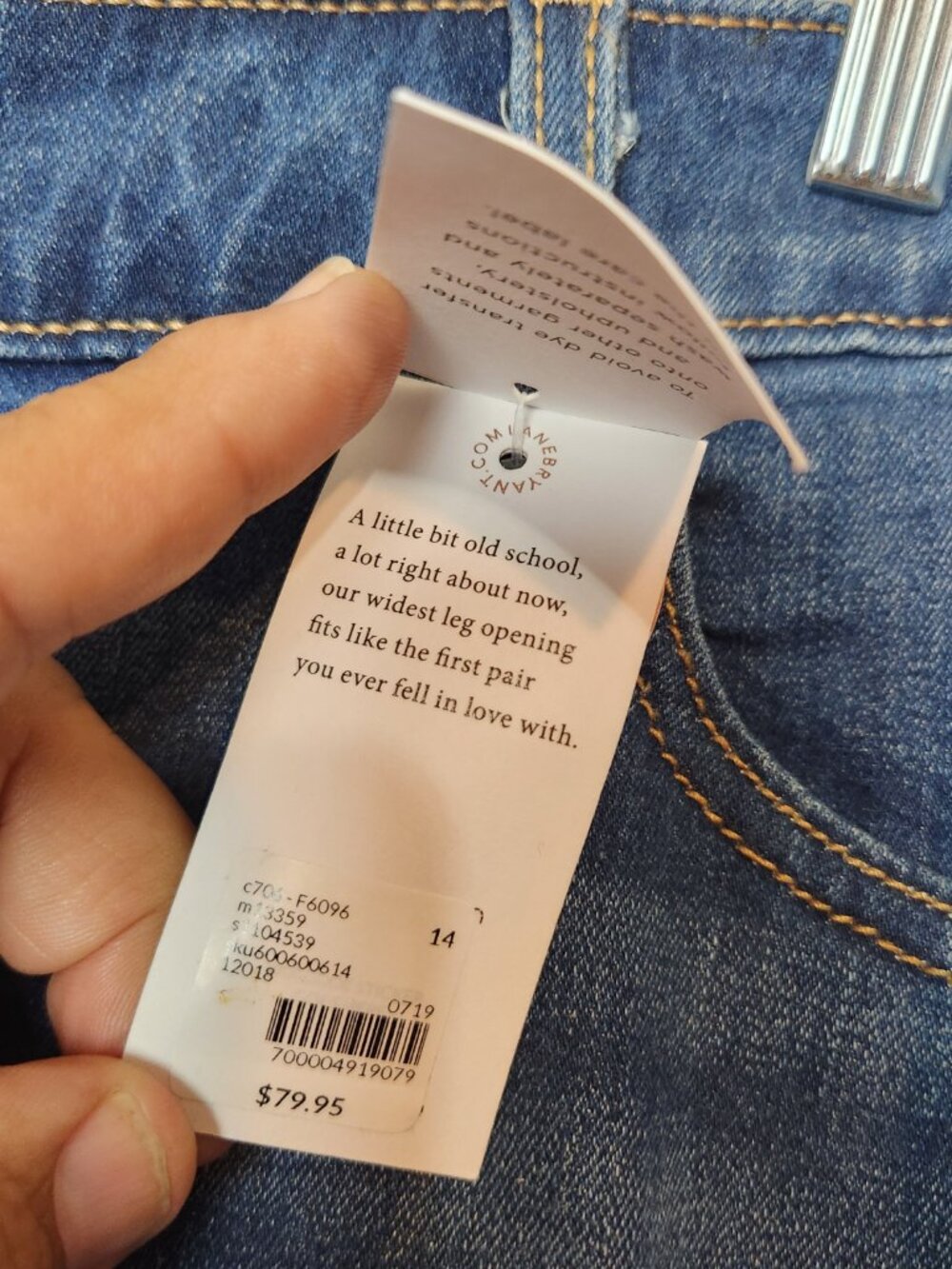 Lane Bryant Jeans Flex Magic Waistband Mid Rise Wide Leg Women's Size 14 New - Picture 6 of 15